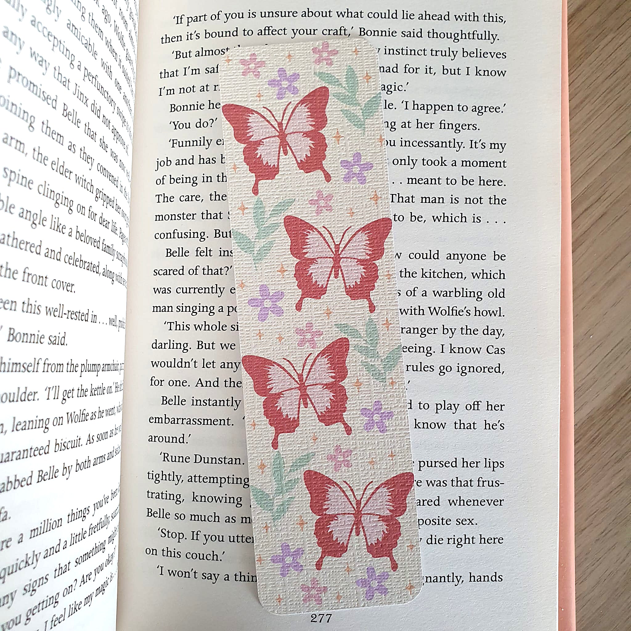 Butterfly and Star Pattern Bookmark