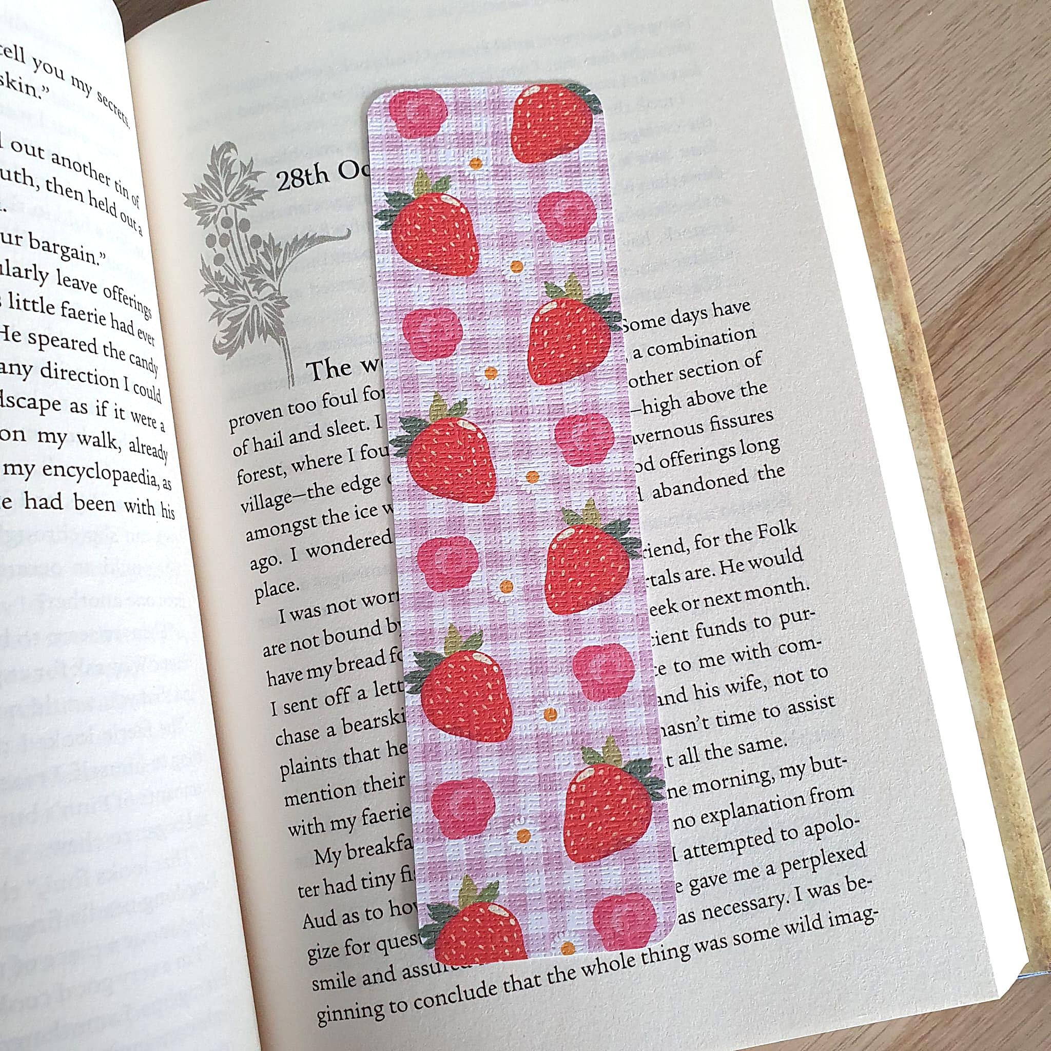 Sweet Strawberry Bookmark