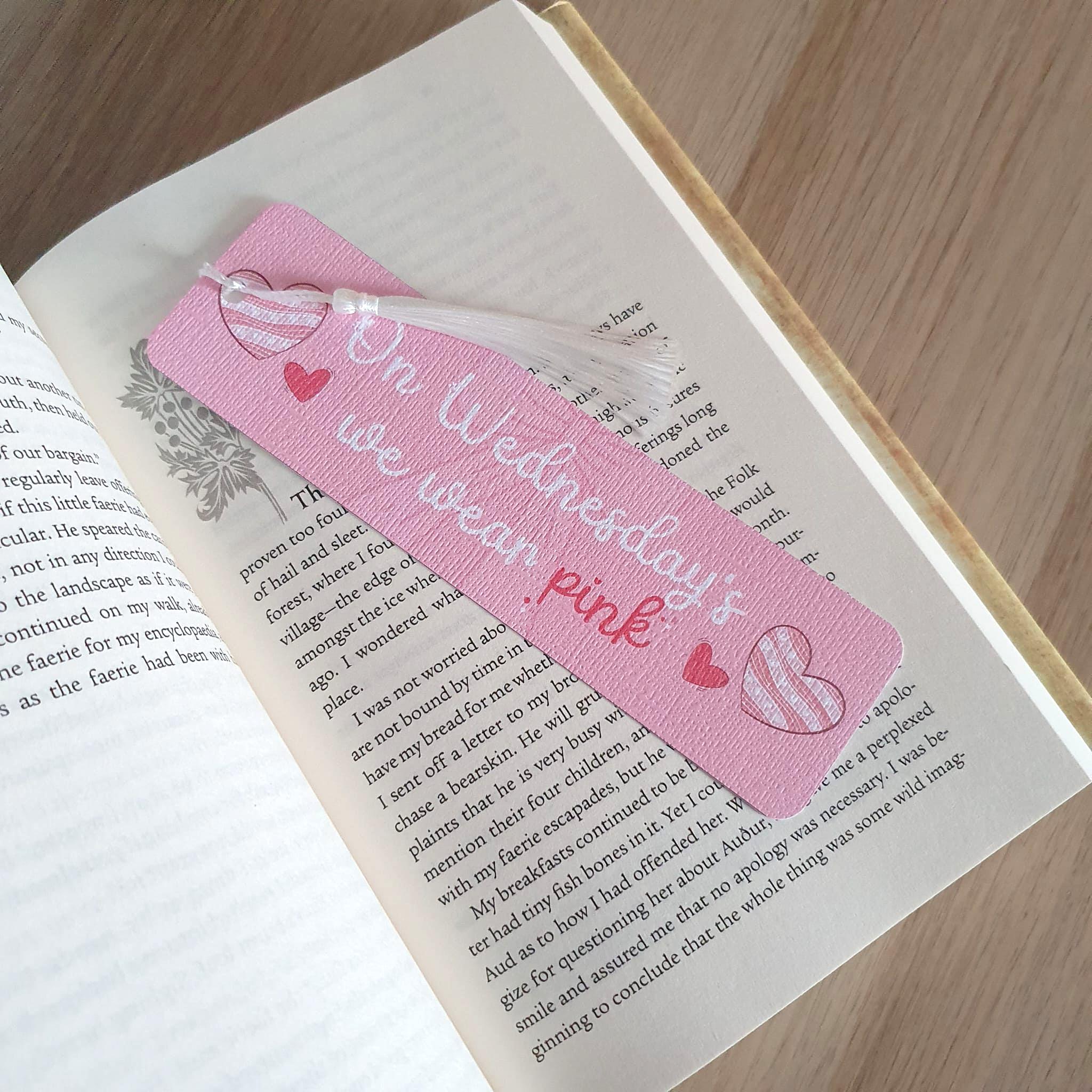 On Wednesday's We Wear Pink Bookmark