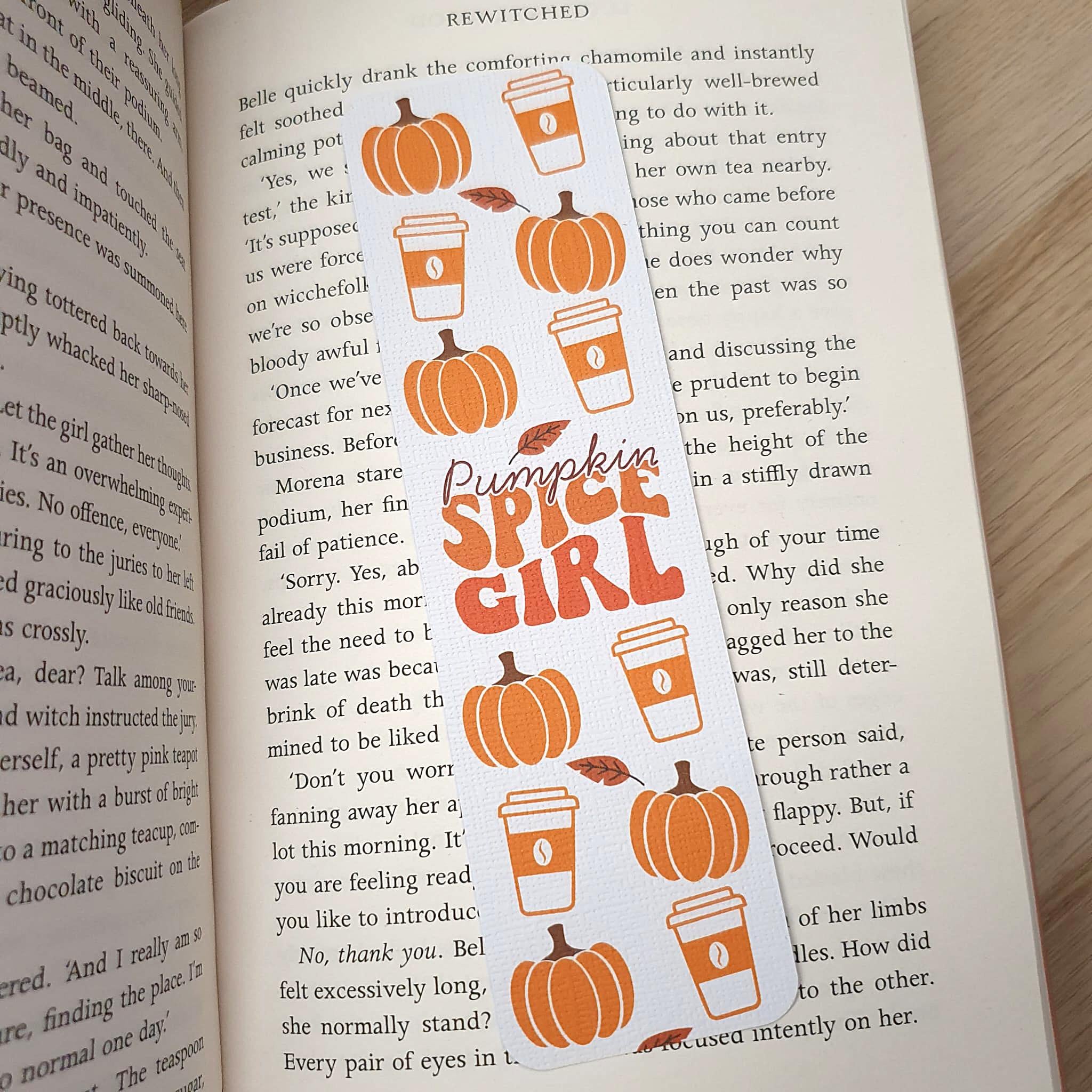 Pumpkin Spice Girl Bookmark