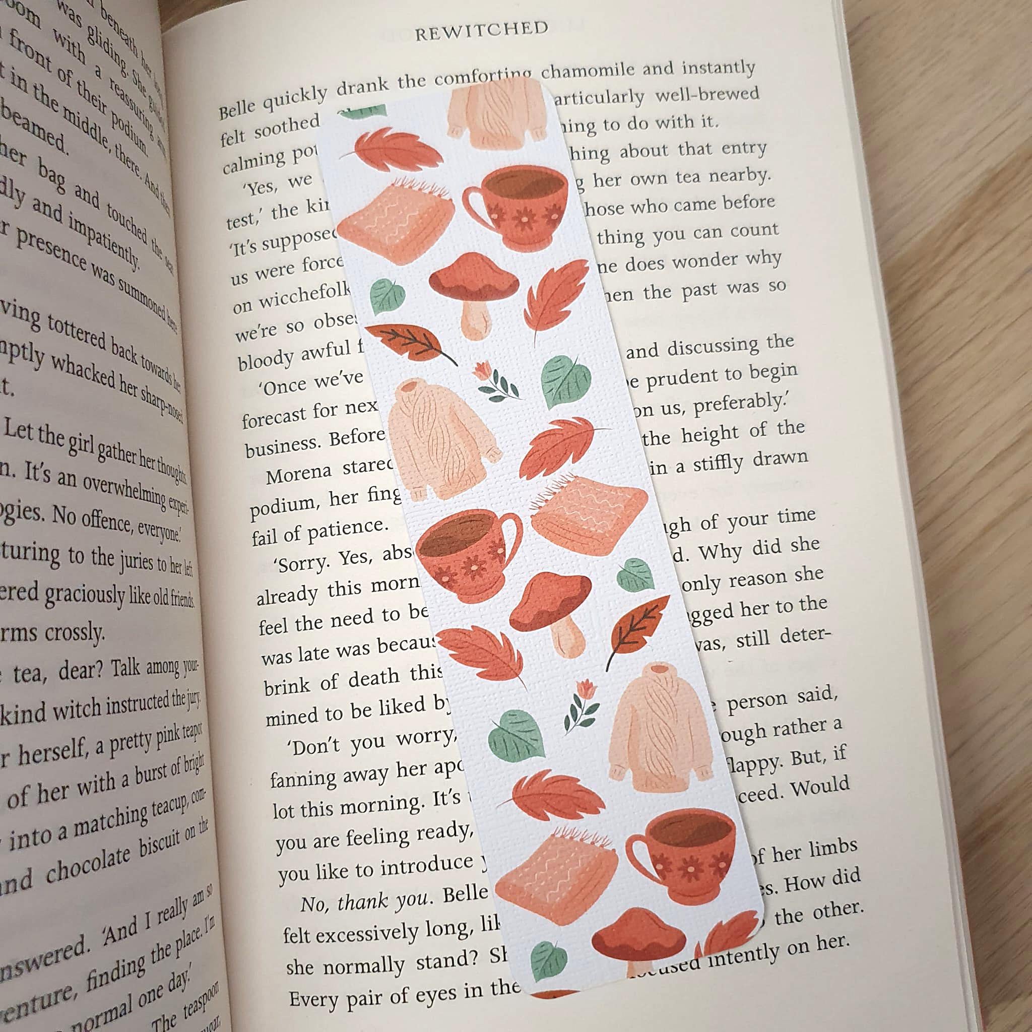 Cosy Autumn Bookmark