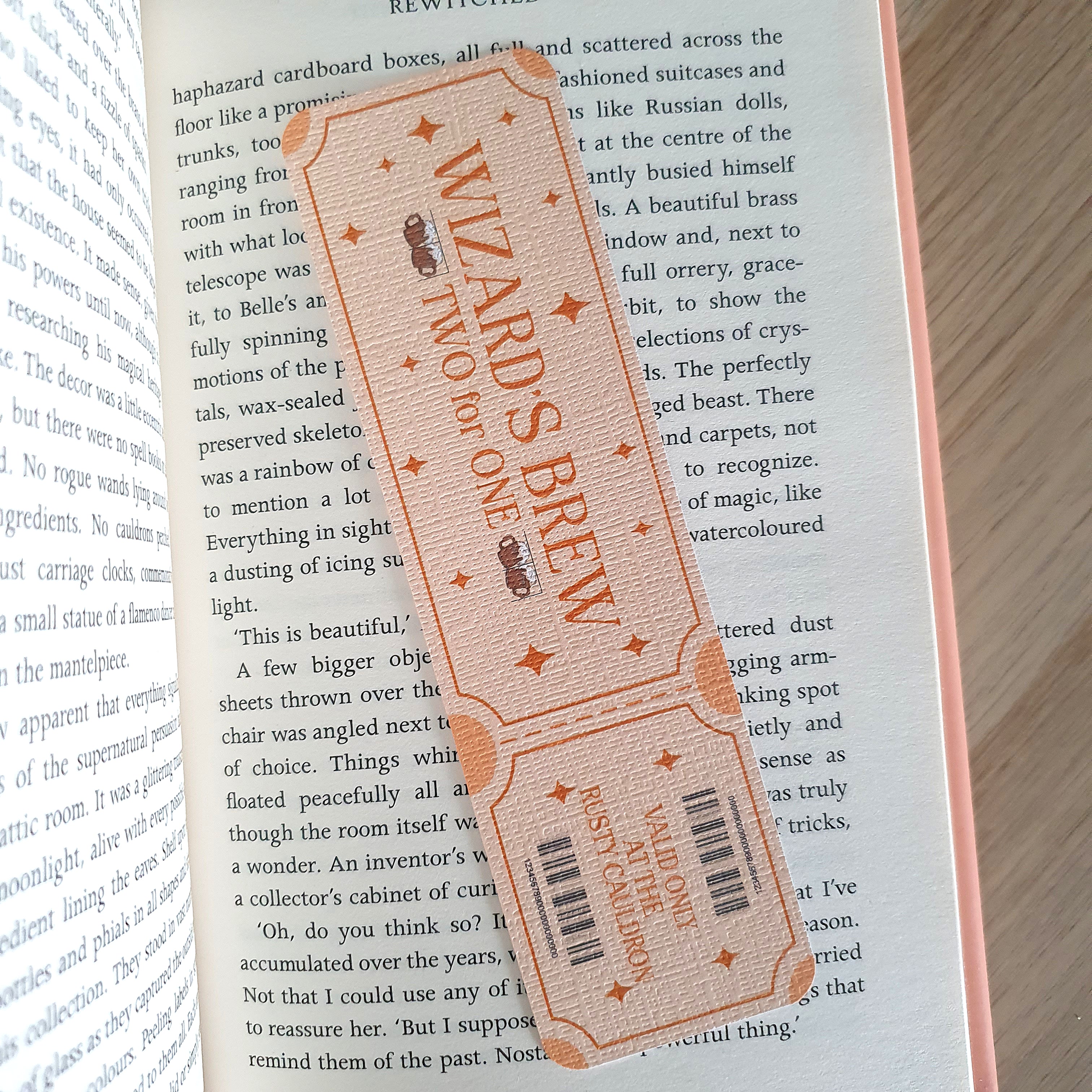 Wizard's Brew Ticket Bookmark