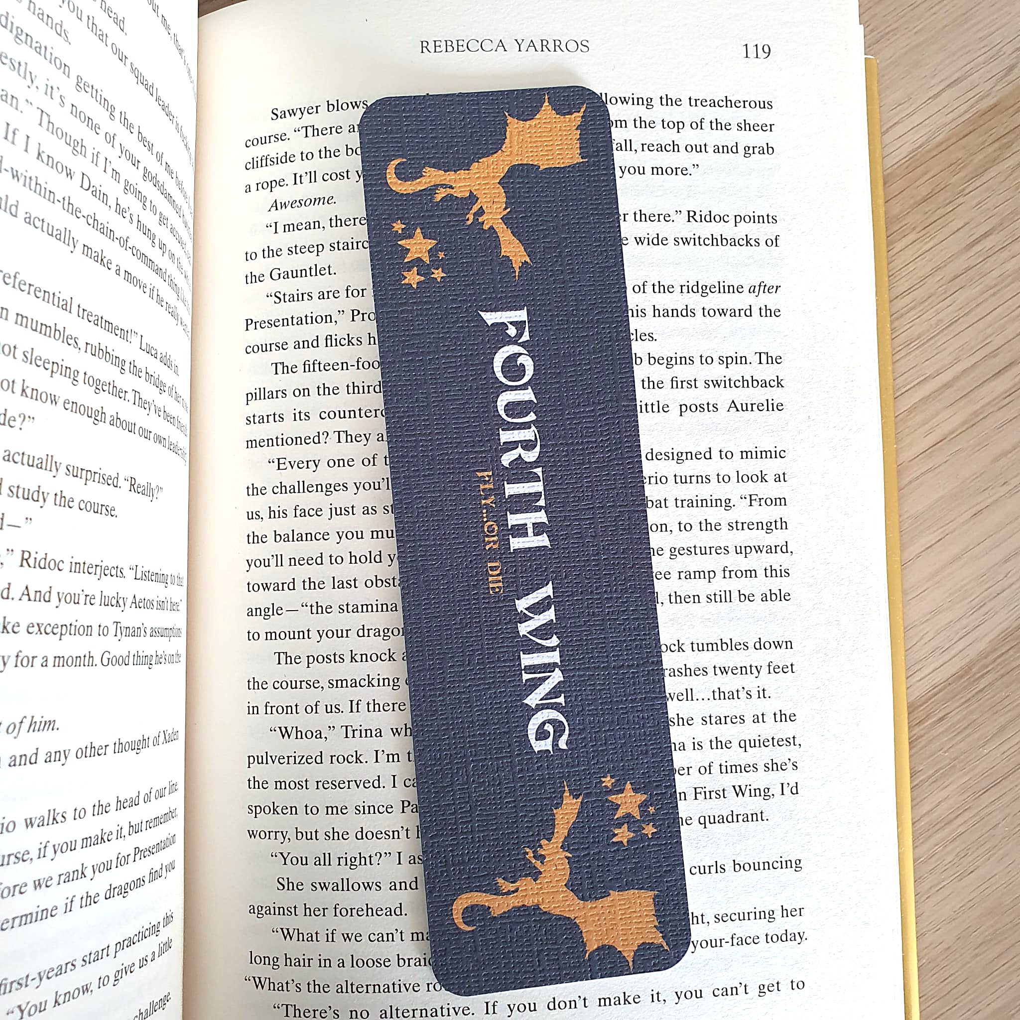 Fly or Die Fourth Wing Inspired Bookmark