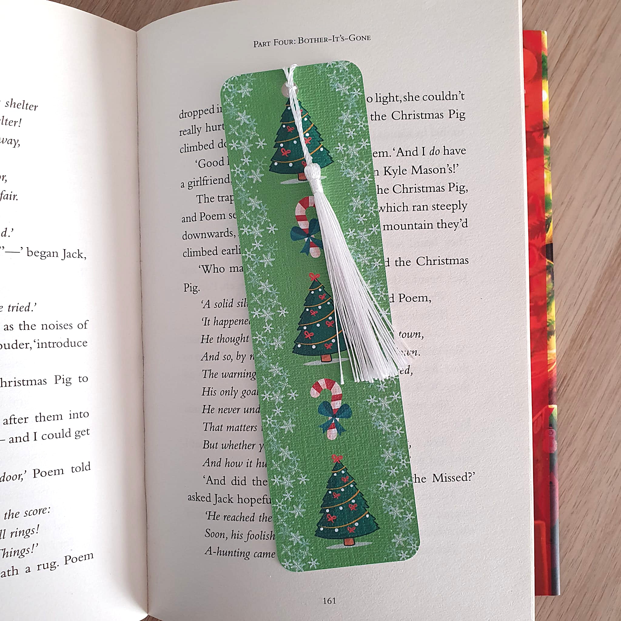 Christmas Tree and Candy Cane Bookmark
