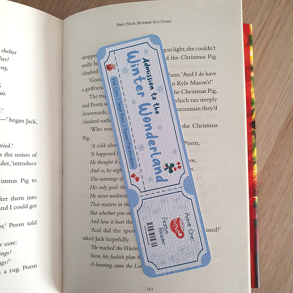 Winter Wonderland Ticket Bookmark