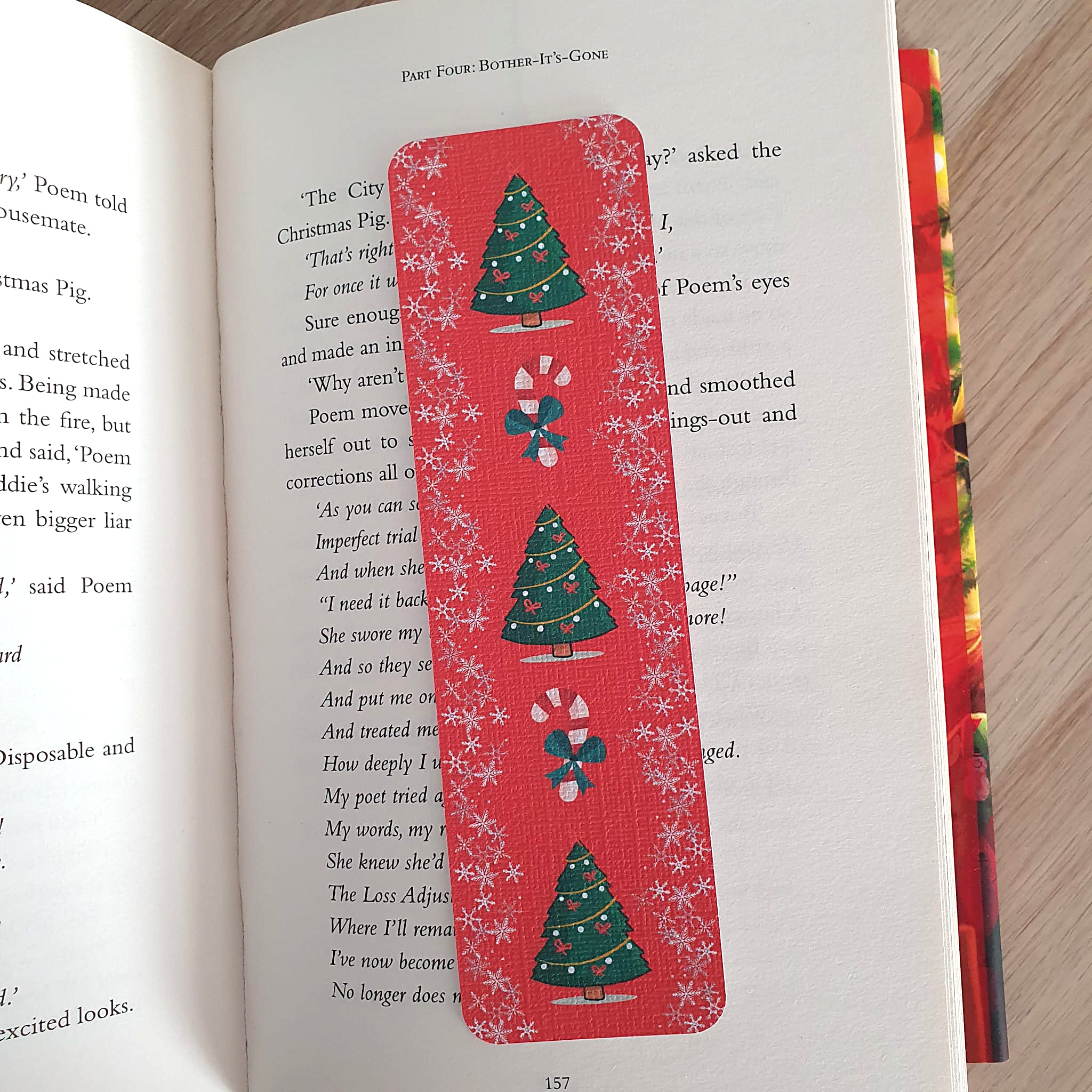 Christmas Tree and Candy Cane Bookmark