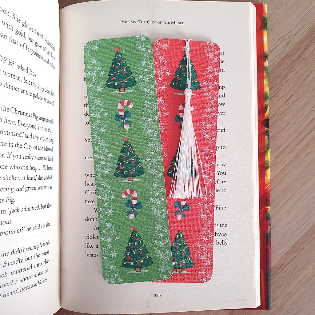 Christmas Tree and Candy Cane Bookmark